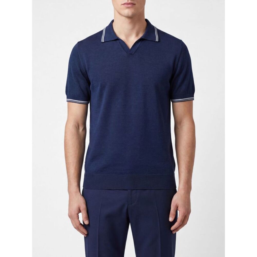 Fedeli Polo Shirt Men Navy